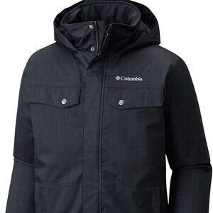 Columbia Men's Black Eagle Call Insulated Hooded Winter Snow Jacket Size XXL